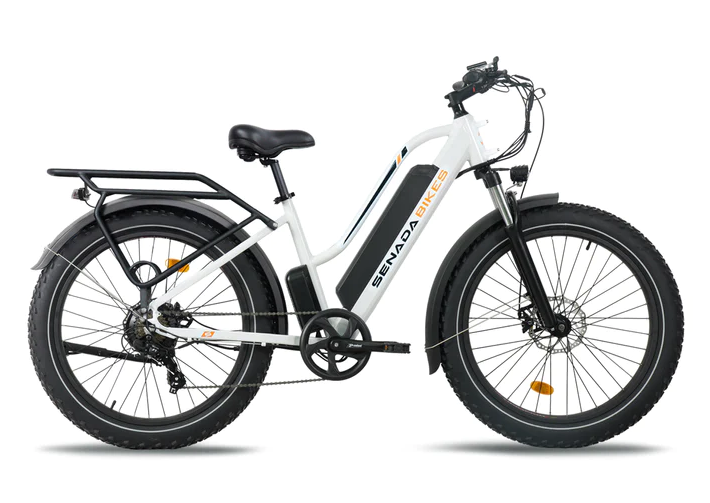 Senada - Herald 26" Step Thru All Terrain Fat Tire E-Bike (UL Certified) (1000W 48V 21AH)