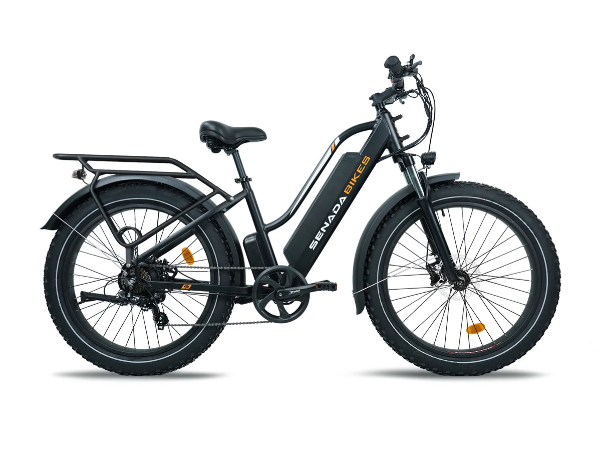 Senada - Herald - Plus 26" Step Thru All Terrain Fat Tire E-Bike (UL Certified) (1000W 48V 21AH)