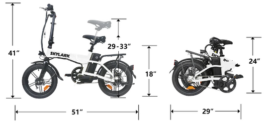 NAKTO - Skylark Electric City Bike (16-inch)