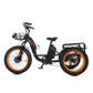 Ecotric - ETrike - 48V 24"x4.0 Front 20"x4.0 Rear Tires Tricycle E-Bike with Front Basket + Rear Rack White