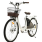 Ecotric - Lark Electric City Bike for Women with basket and rear rack (26inch)