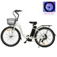 Ecotric - Peacedove - 26inch City E-Bike with Basket and Rear Rack